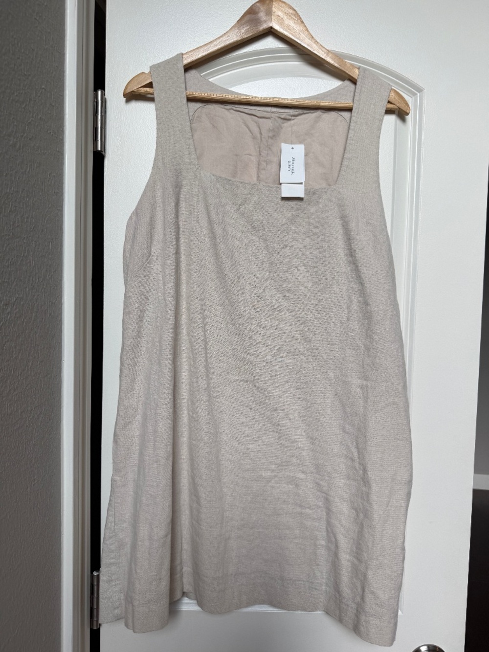 Abercrombie & Fitch Cream Linen Dress - NWT